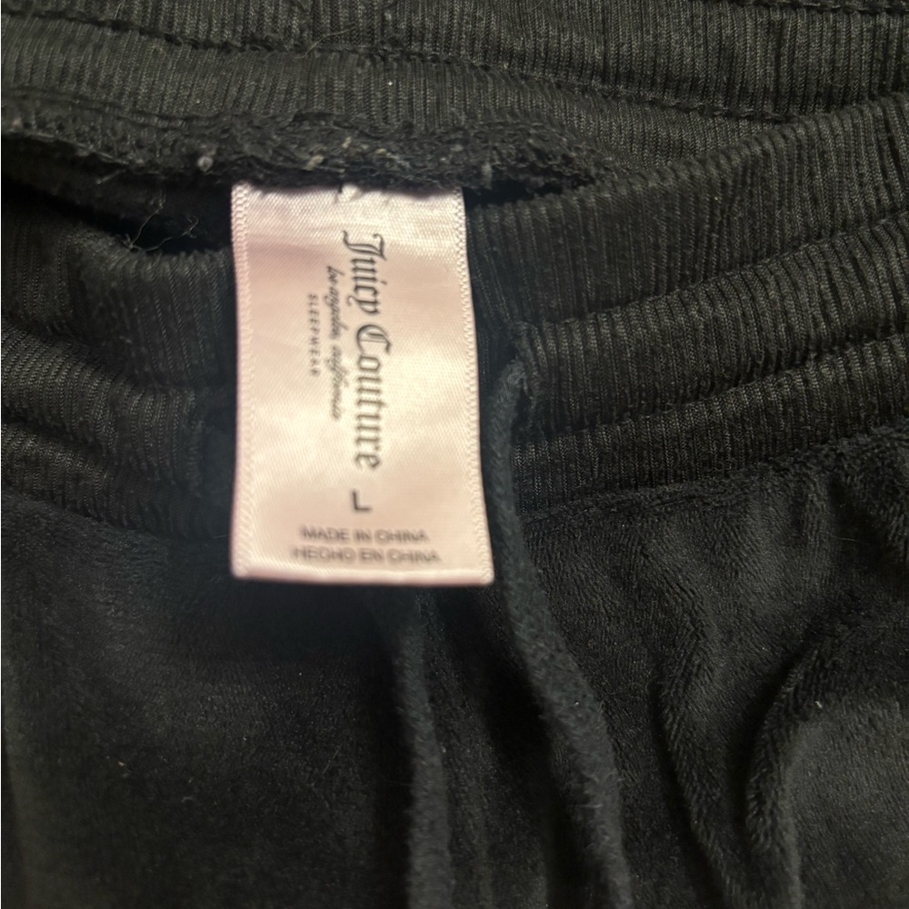 Juicy Couture Black Velour  Pants - Picture 4 of 4